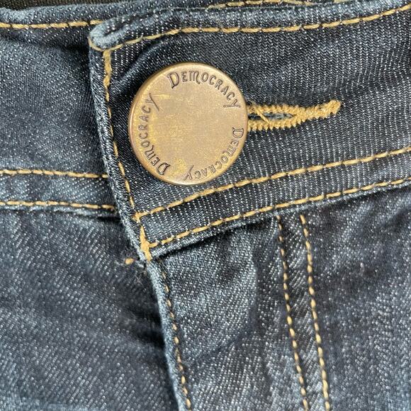 Democracy Ab Technology Women's Jeans Size 8 Mid Rise Tapered Leg Cropped Soft - Picture 4 of 9